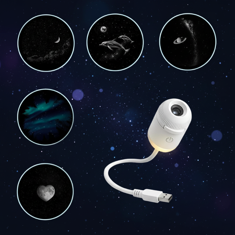 NightSky – Dimmbar & magisch im Schlafzimmer – LED-Galaxy-Lampe