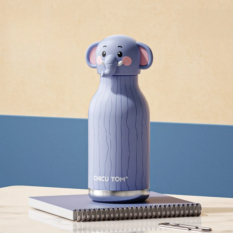 AnimalSip – Niedlich & praktisch – Kinder-Thermosflasche aus Edelstahl mit Tiermotiv