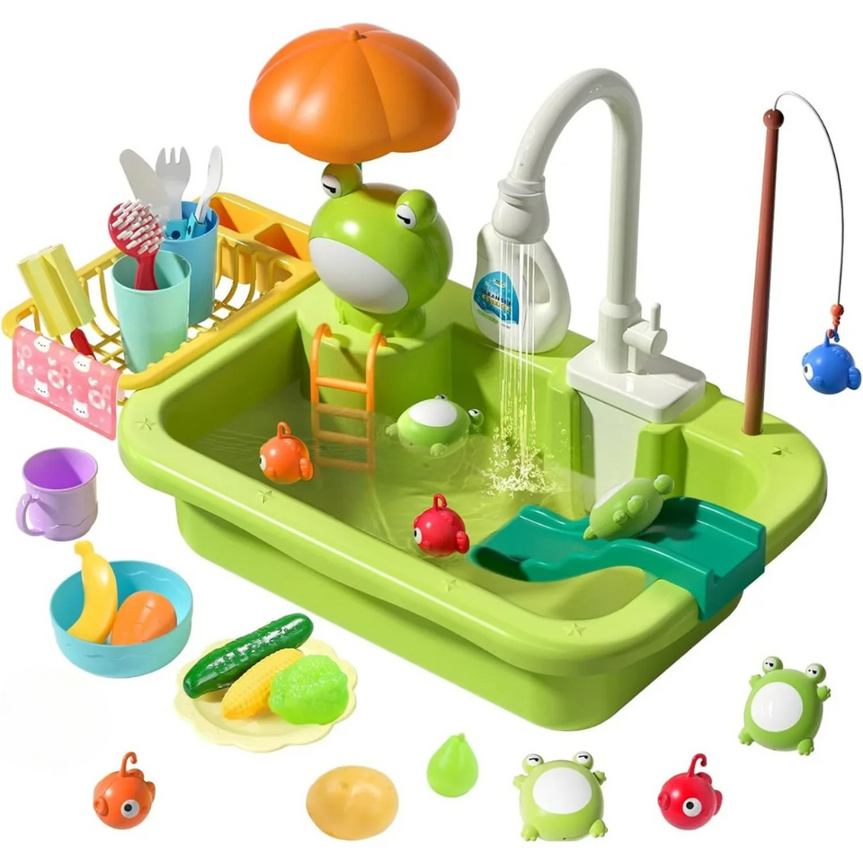 Children Kitchen – Sjov og læring i vand – 2-i-1 legevaske