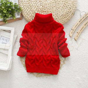 Mini Fashion™ - Teddybär Rollkragenpullover Kinderpullover