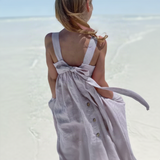 BloomGrace – Niedlich & bequem – Kinderkleid mit Schleife und verstellbaren Trägern