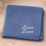 Personalized Baby Blanket – Weich & Einzigartig – Personalisierte, bestickte Baumwolldecke