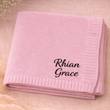 Personalized Baby Blanket – Weich & Einzigartig – Personalisierte, bestickte Baumwolldecke