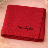 Personalized Baby Blanket – Blødt & unikt – Personligt broderet tæppe i bomuld