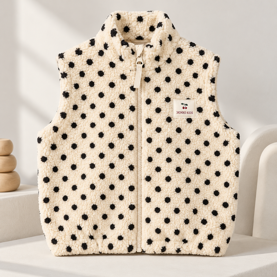 TinyWarm – Gemütlich & bequem – Plüsch-Weste für Kinder