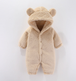 Mini Fashion™ - Mit Kapuze - Fleece-Strampler