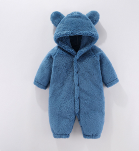 Mini Fashion™ - Mit Kapuze - Fleece-Strampler