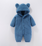 Mini Fashion™ - Mit Kapuze - Fleece-Strampler