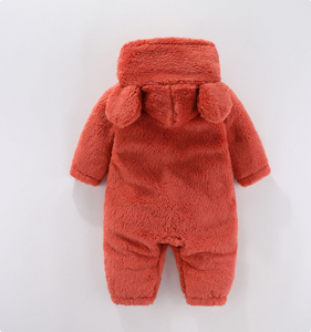 Mini Fashion™ - Mit Kapuze - Fleece-Strampler