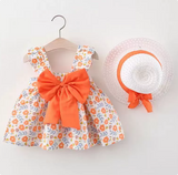 Mini Fashion™ – Sød og sommerlig – Frugtkjole (inkluderer GRATIS stråhat)