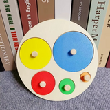 Woods™ -  Sjovt puslespil til småbørn - Geometrisk Montessori-puslespil