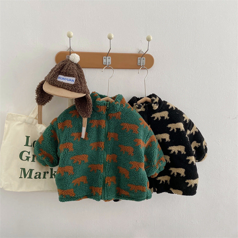 Mini Fashion™  – Extra weich und warm – Bären-Fleecejacke