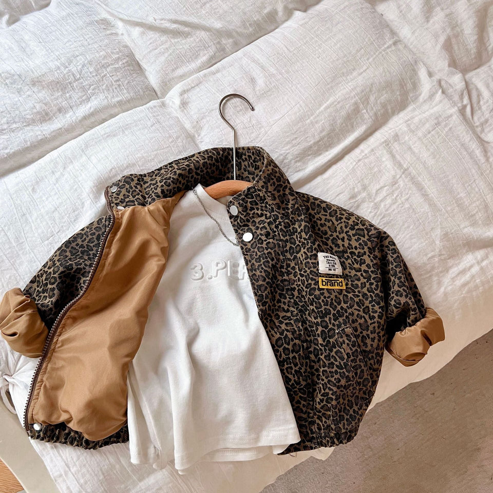 Mini Fashion – Cool & bequem – Jacke mit Leopardenmuster