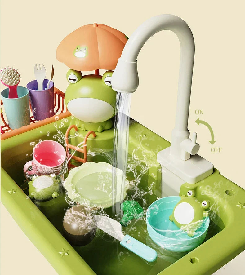Children Kitchen – Sjov og læring i vand – 2-i-1 legevaske