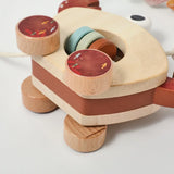 Crab Pull Toy™ – Leg og læring – Krabbe af træ