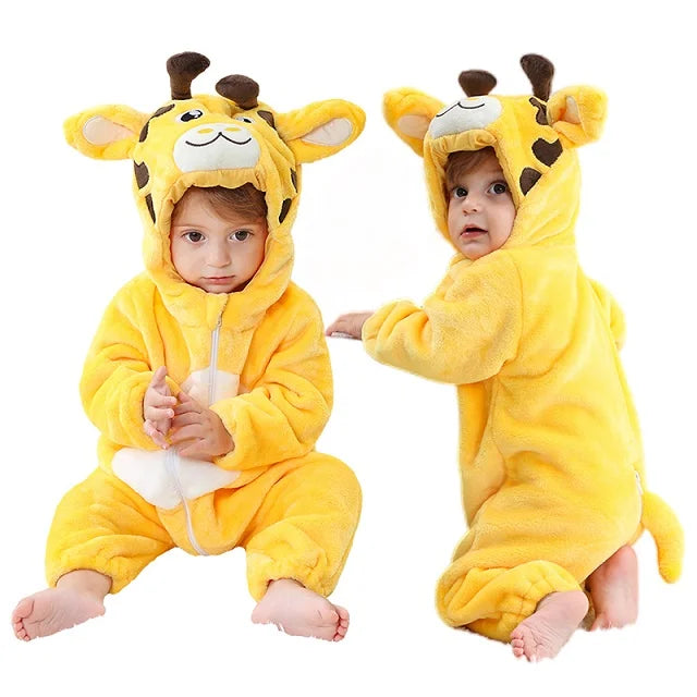 Mini Fashion - Nachhaltig & waschbar – Tier-Strampler (0–24 Monate)