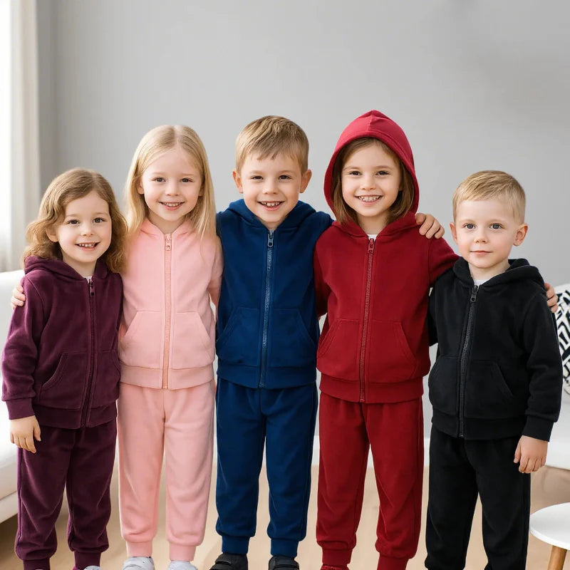 Kids Tales – Warm & Comfortabel – Velvet Trainingsanzug für Kinder