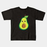 Mini Fashion™ - Match Med Familien - Avocado T-shirts Sort