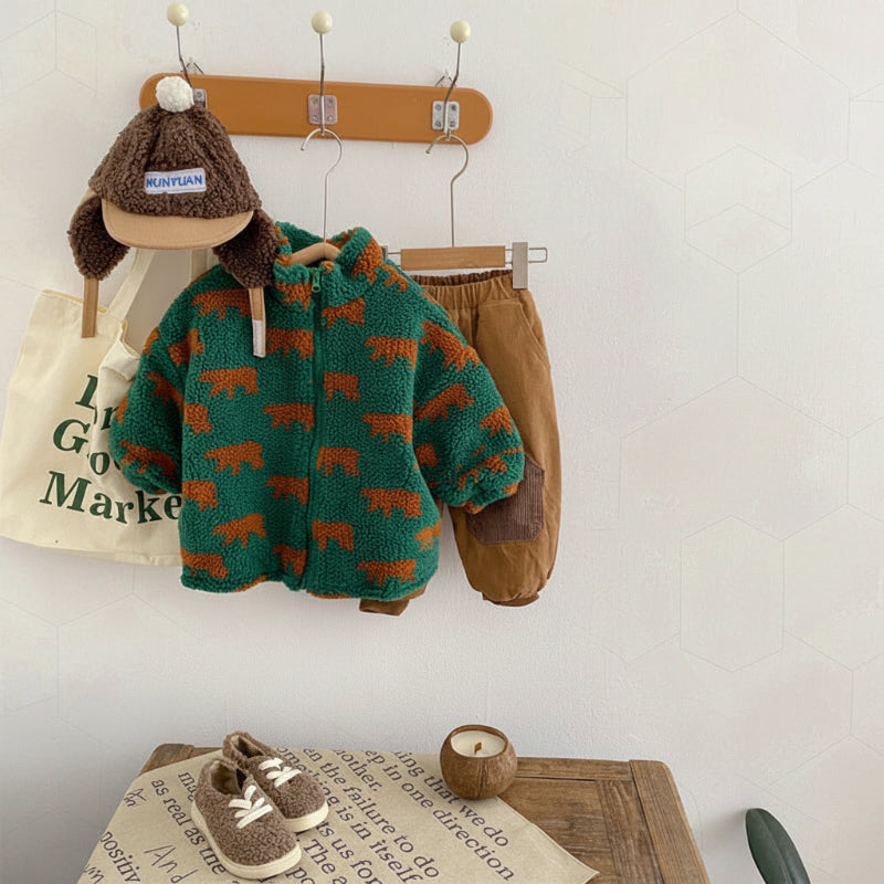 Mini Fashion™  – Extra weich und warm – Bären-Fleecejacke