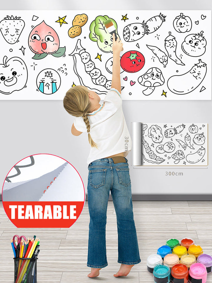 ColoringPaper™ - Slip kreativiteten løs! - XXL Farvelægningspapir