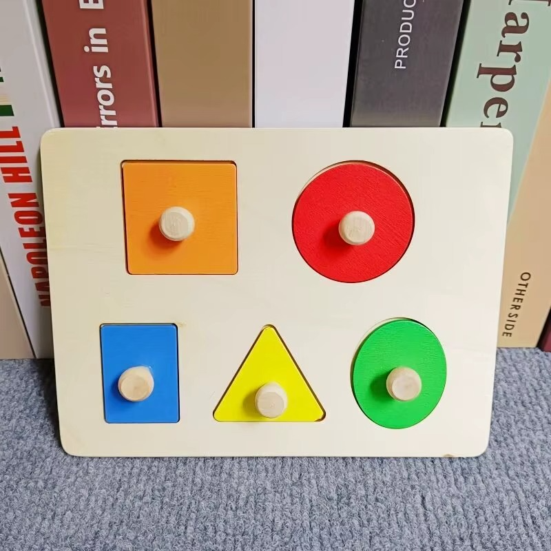 Woods™ -  Sjovt puslespil til småbørn - Geometrisk Montessori-puslespil