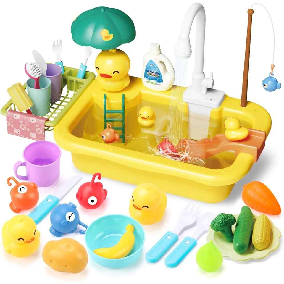 Children Kitchen – Sjov og læring i vand – 2-i-1 legevaske