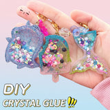 DIY Crystal Keychain Kit – Kreativt & legesygt – Nøglerings-håndværkssæt