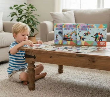 3D Sticker Puzzle – Kreativt og lærerigt – Geometrisk 3D-puslespil