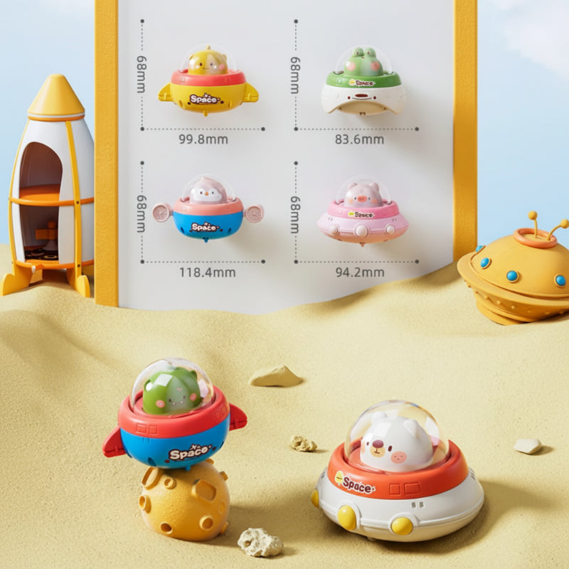 Push and Go UFO Toy – Motorik & leg – UFO Legetøj