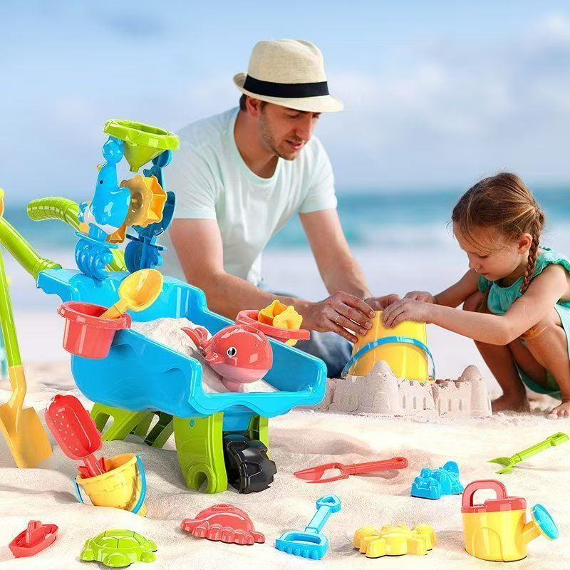 BeachFun – Opdagelse & sjov – Sand & strand trillebørsæt