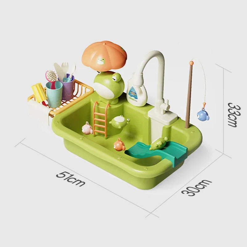 Children Kitchen – Sjov og læring i vand – 2-i-1 legevaske