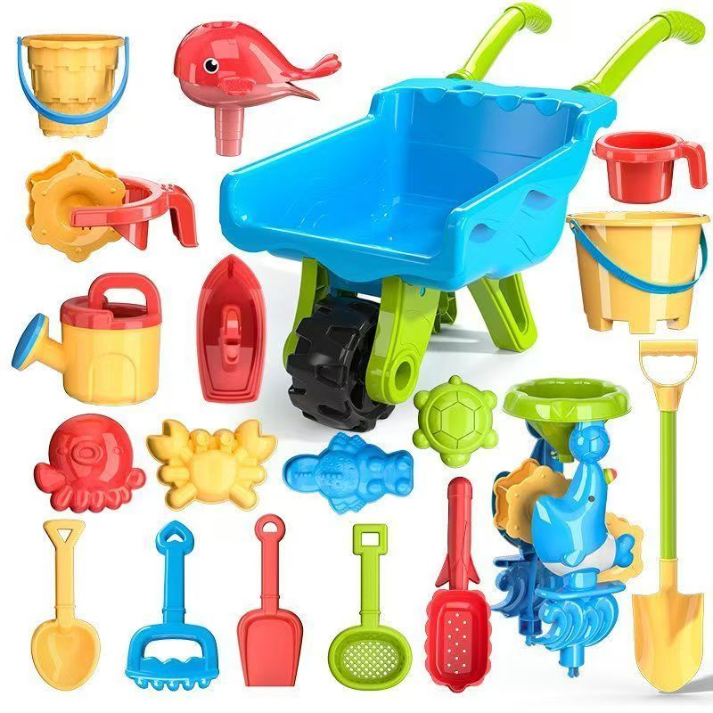 BeachFun – Entdecken & Spaß haben – Sand & Strand Schubkarren-Set