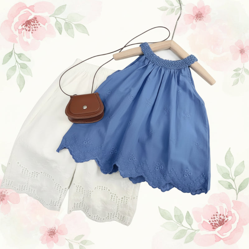 Sleeveless Tops & Pants – Weich & stilvoll – Sommer-Set für Kinder
