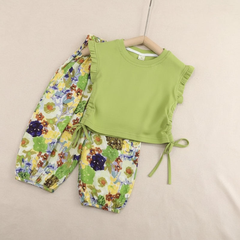 Sleeveless Tops & Pants – Weich & stilvoll – Sommer-Set für Kinder