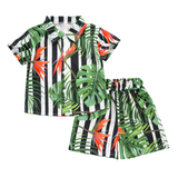 Mini Fashion™ - Frisk og munter - Blomstret drengesæt