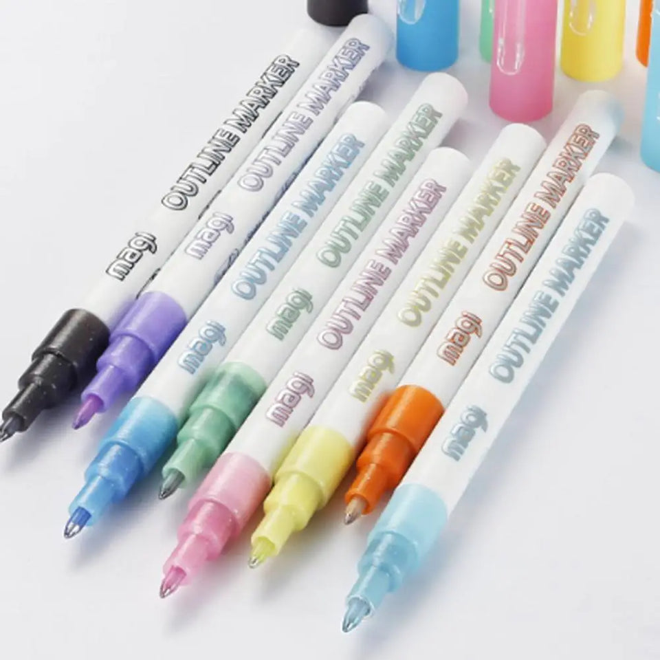 FluoroSketch Markers™ - Leuchtende Kreativität - Farbige Marker