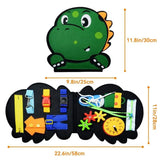 Toddler Busy Board™ - Sanseeventyr - Dino filtbog