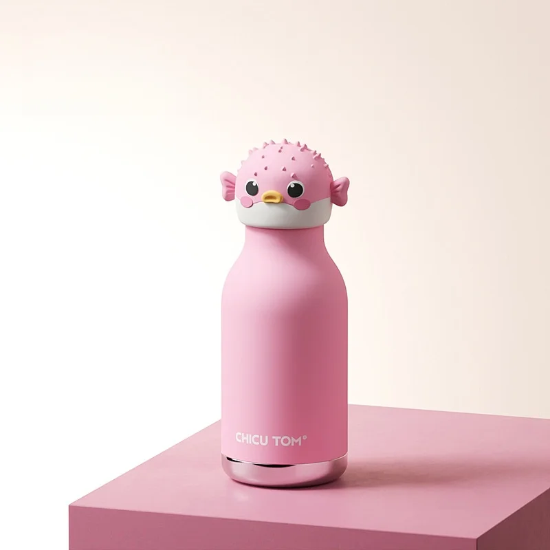 AnimalSip – Niedlich & praktisch – Kinder-Thermosflasche aus Edelstahl mit Tiermotiv