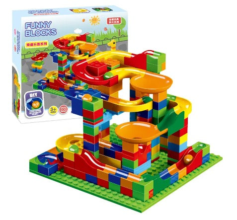 Blocks Marble Track™ - Skab din egen racerbane med byggeklodser - Marble Track