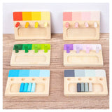 Woods™ - farverig Montessori - sjov læringstavle