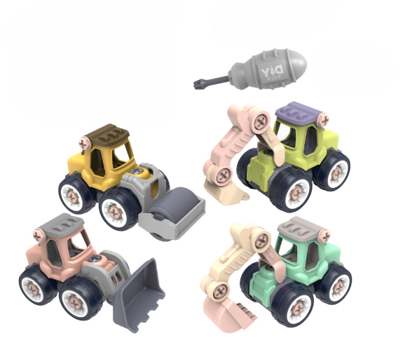 Construction-Masters mini ingeniørkøretøjssæt