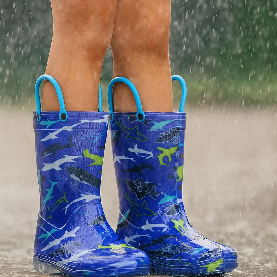 RainySteps – Let og vandtæt – Regn støvler med print og løkke