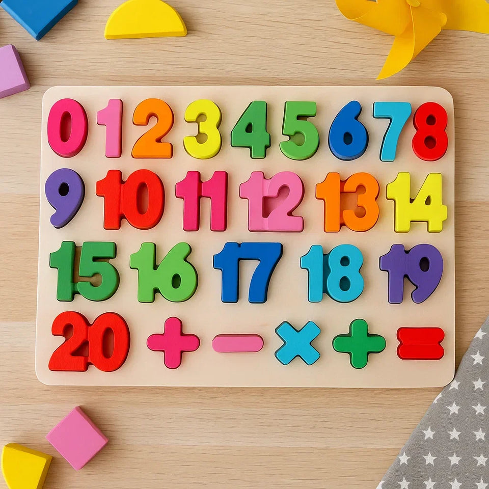 AlphaBlocks – Træ & Pædagogisk – 3D-bogstavpuslespil