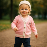 CozziWear – Varm og trendy – strikket vest med bjørne