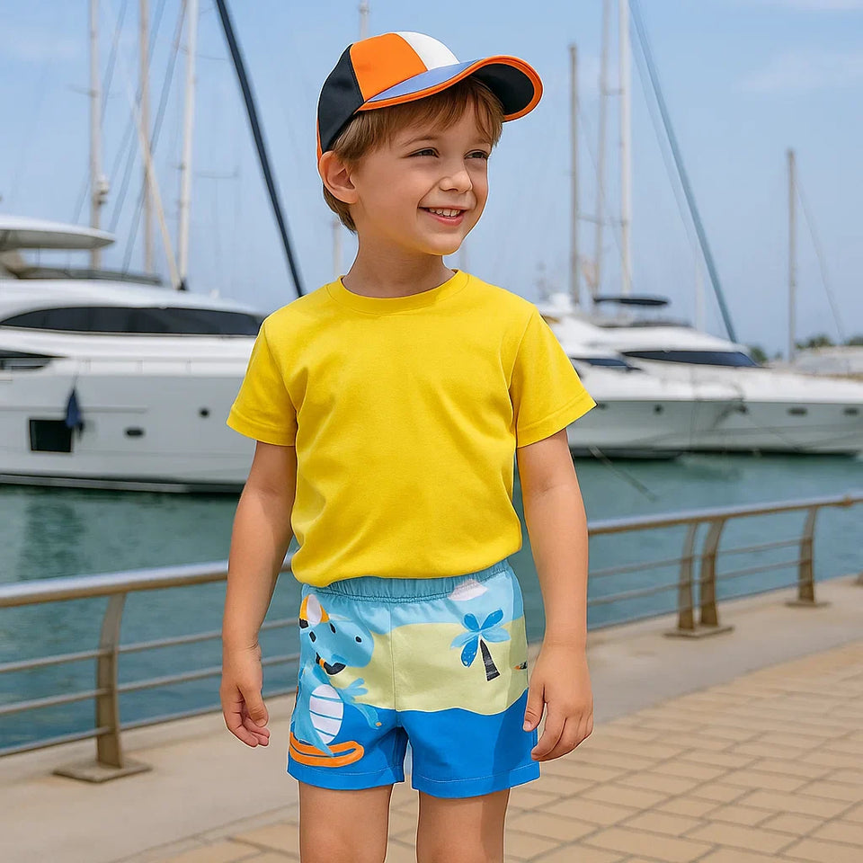 CoolBreeze – Sommerlich & Atmungsaktiv – Eng anliegende Kinder-Badehose