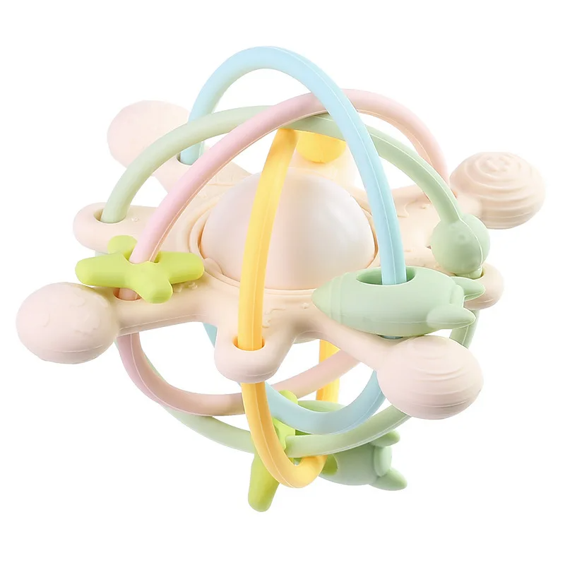 Sensory Rattle Ball™ – Sjov med bløde greb – Baby-silikone-bidsel-legetøj