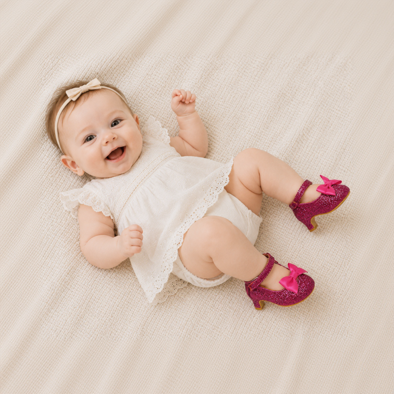 Princess First Heels – Søde & behagelige – babypigesko