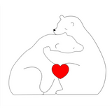 Family Puzzle™ – Personalisiertes Muttertagsgeschenk mit Bärenfamilie