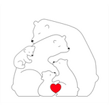 Family Puzzle™ – Personlig morsdagsgave med bjørnefamilie