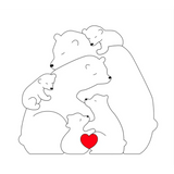 Family Puzzle™ – Personalisiertes Muttertagsgeschenk mit Bärenfamilie